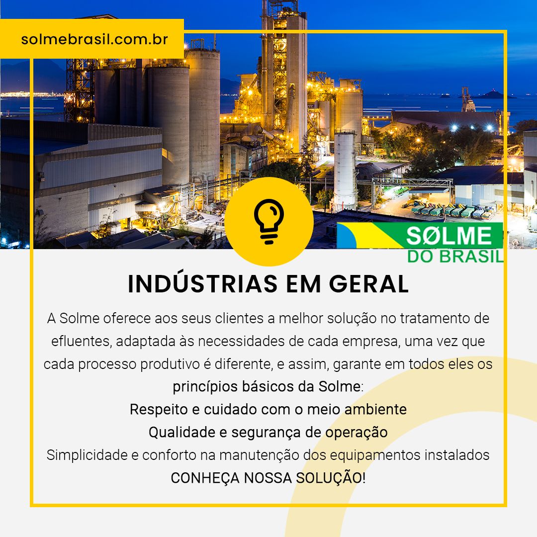 Soluções para indústrias em geral